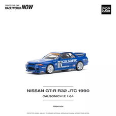Nissan Skyline GT-R R32 JTC 1990 Calsonic #12 1:64 Pop Race 099