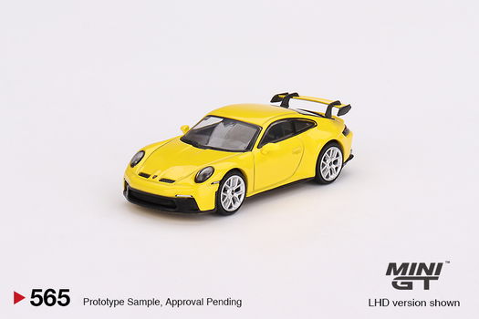 Mini GT 1/64 - Porsche 911 GT3 racing yellow Mgt168 - 1