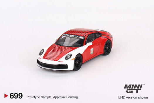 Mini GT 1/64 - Porsche 911 (992) Carrera S Safety Car 2023 IMSA Daytona 24 Hrs Mgt198 - 0