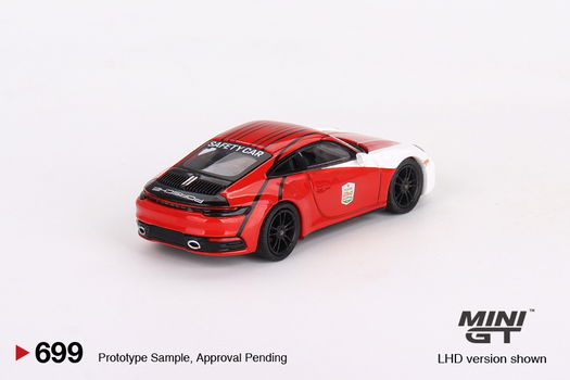 Mini GT 1/64 - Porsche 911 (992) Carrera S Safety Car 2023 IMSA Daytona 24 Hrs Mgt198 - 1