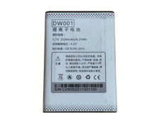 Hoogwaardige vervangbare batterij DOOV DW001 2500mAh/9.25Wh 3.7V