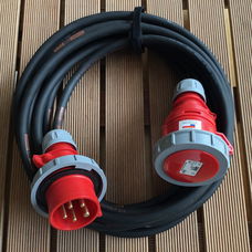 CEE 16A krachtstroom verlengkabel 5 meter 400V IP67