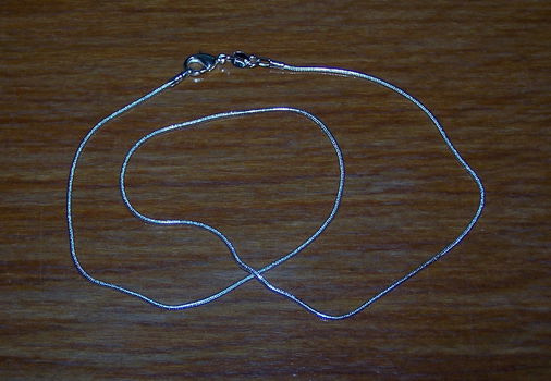 Sierlijk zilveren kettinkje, 42cm - 0
