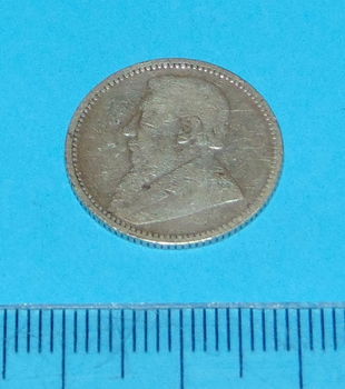 Zuid-Afrika - sixpence 1895 - Paul Kruger - zilver - 1