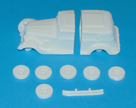 Britse Humber Snipe stafauto - 3D-print in diverse schalen - 2