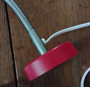 Vintage wandlamp Ikea Kvart typ V0401 - rood - rode - 3