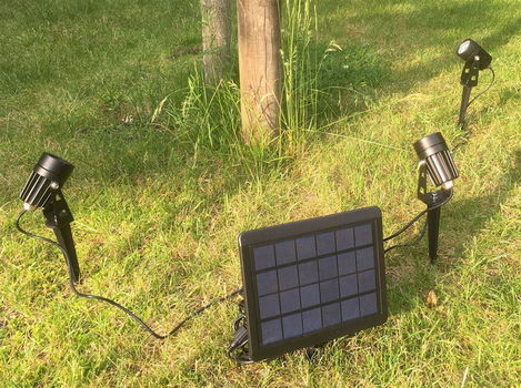 Solar tuinspots warm wit set van 3 stuks - 3