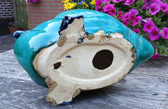 Eend van geglazuurd Chinese keramiek - jaren 50 - jaren 60 - 5