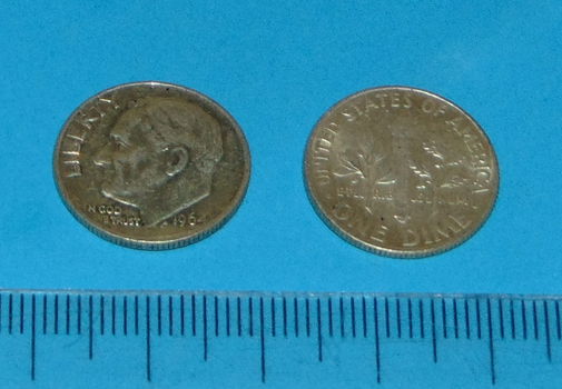Verenigde Staten - 10 cent 1964 - zilver - 0