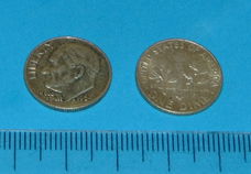 Verenigde Staten - 10 cent 1964 - zilver