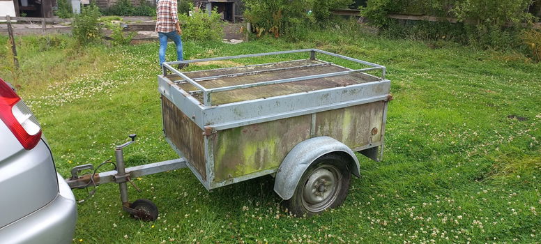 Bagage wagen met deksel - 1