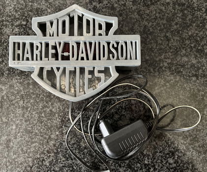 Harley logo decoratief met lampje van aluminium, corp: 2010 - 3