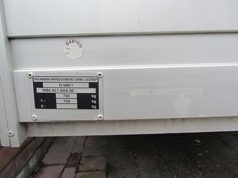 Böckmann aanhanger 750 kg 216 x 112 x 41 - 3