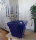 Grote bloempot - kobaltblauw - kobalt blauw (kleine mankementen) - 3 - Thumbnail