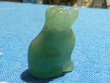 Hanger hond van aventurijn