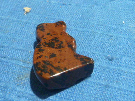Hanger hond van mahonie obsidiaan - 1