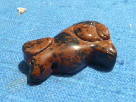 Hanger hond van mahonie obsidiaan - 3