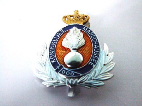KMAR,Embleem,Baret,Kepie,Marechaussee,Onder,Officier - 0