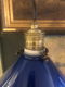 Prachtig Blauw Motief Frans Brocante Hang Lampje - 2 - Thumbnail
