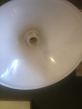 Prachtig Donkerblauw Frans Brocante Hang Lampje - 3
