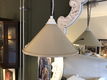 Set Frans Brocante Hanglampjes Beige Gebruiksklaar. - 2 - Thumbnail