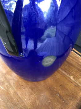 Grote Blauw Emaille Water of Bloemen Kan. - 7