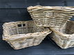 Restpartij Laatste 3Dik Rieten Brocante Grote (brood) Manden - 1 - Thumbnail