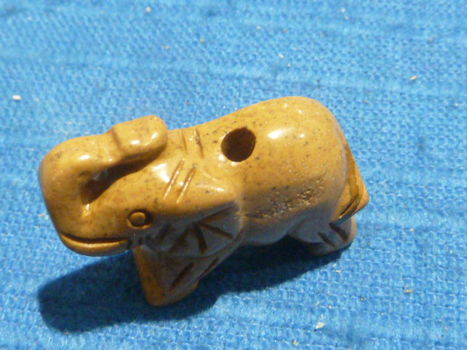 Hanger olifant van landschap jaspis - 2