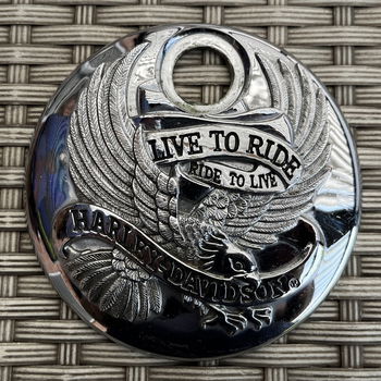 Harley live to ride, ride to live shovel & EVO inspectiecovers, point covers & tank doors cover. - 1