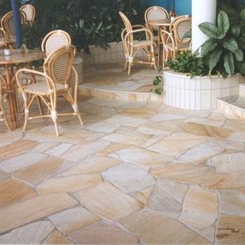 Brasil Yellow flagstones dikformaat - 0