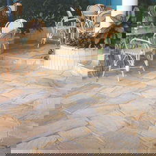 Brasil Yellow flagstones dikformaat