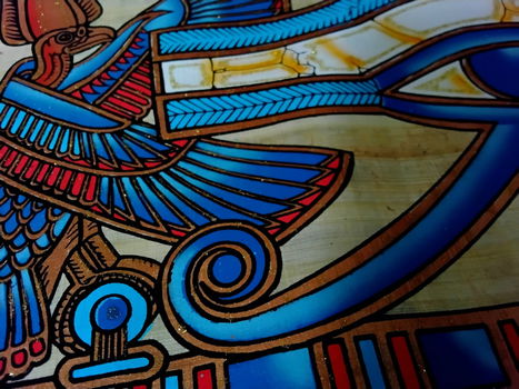 Egypte - Soort poster van houtachtig papier - in koker - 1