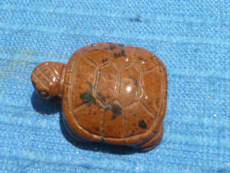 Hanger schildpad van mahonie obsidiaan - 2