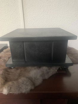 Urnenkistje van hout voor hond 25x25x13 cm hoog - 3