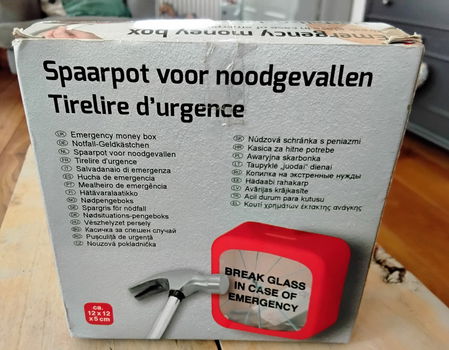 Spaarpot voor noodgevallen (nieuw) - 6