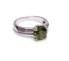 Mooie verzilverde ring