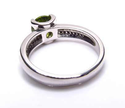 Mooie verzilverde ring - 3