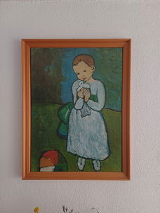 Picasso poster in eiken lijst