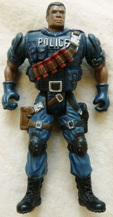 Action Figure, Captain Faulkner, Police Force, Deluxe Action Figure Play Set, Chap Mei, 2000s.(1)
