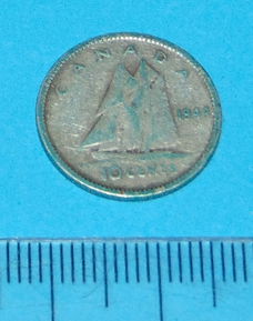 Canada - 10 cent 1944 - zilver