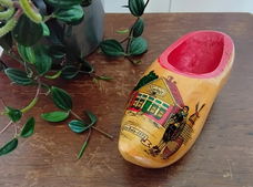 Vintage beschilderd houten klompje - Bols jenever - Lucas Bols - 1575