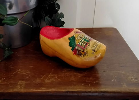 Vintage beschilderd houten klompje - Bols jenever - Lucas Bols - 1575 - 1