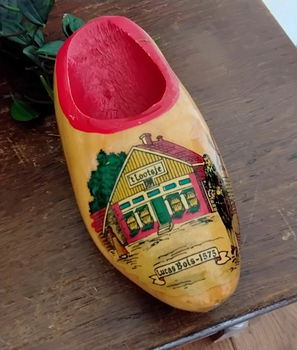 Vintage beschilderd houten klompje - Bols jenever - Lucas Bols - 1575 - 5