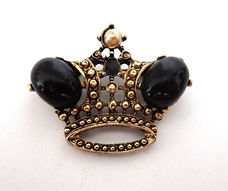 Broche in de vorm van een kroon