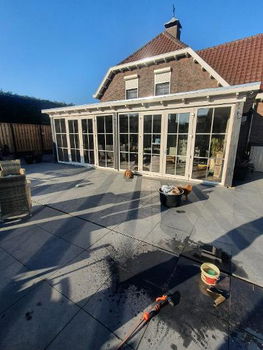 Terrasdeuren kunststof vakverdeling borstwering . Vele mogelijkheden - 6