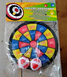 Klitteband dartspel - met klittebandballetjes - nieuw