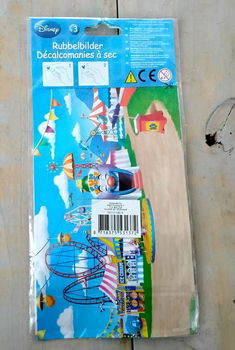 Disney afwrijfplaatjes - rub down transfers - met wrijfstokje - nieuw - 1