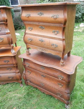 8 x Buikkastje Barok Vintage ladenkastje antiek art brocante Kommode Vintager antiek - 2
