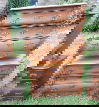 8 x Buikkastje Barok Vintage ladenkastje antiek art brocante Kommode Vintager antiek - 5