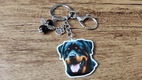 Sleutelhanger Rottweiler groot met beschermengeltje - 0 - Thumbnail